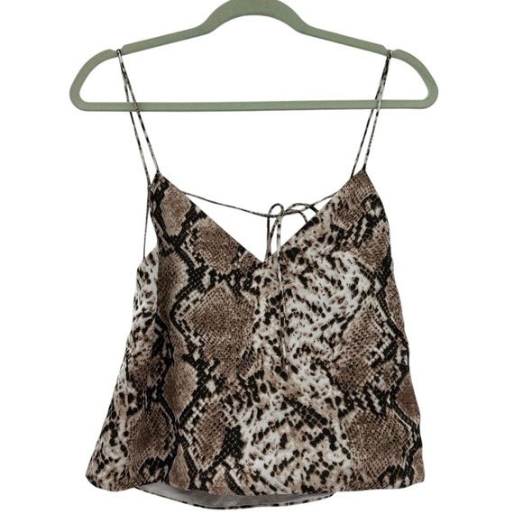 Revolve Superdown Snake Print Strappy Open Back Tank Top Size Small - Picture 1 of 4